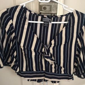Striped crop top